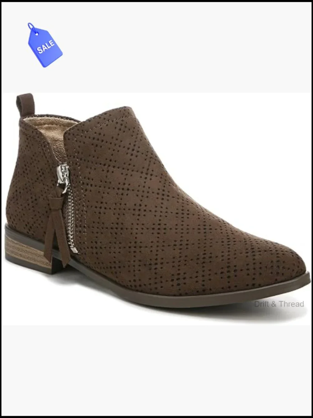 Women's Ankle Booties with Side Zip Comfortable Microfiber
